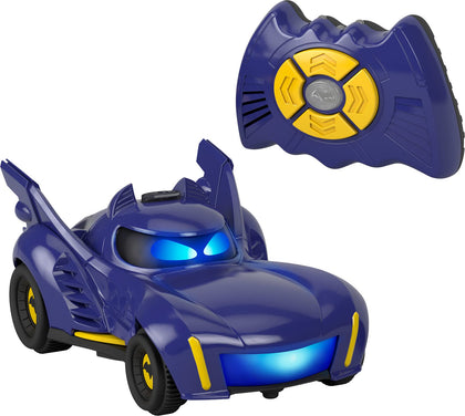 Fisher-Price DC Batwheels Remote Control Car, Bam The Batmobile Transforming RC with Lights Sounds & Character Phrases for Ages 3+ Years