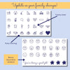 Talli Baby Customization Sticker Sheets - 90+ Premium Icons for Personalizing Your Baby Monitoring Experience