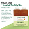 Clean & Easy Vit E Roll-On Wax 6-pack Large Vitamin E, Net Wt. 16.8 oz