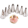 RoseFlower 7 PCS Skirt Piping Tips Set - Stainless Steel Piping Nozzles Kit for Pastry Cupcakes Cakes Cookies Decorating Supplies Baking Set #5