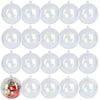 20 Pack Clear Plastic Fillable Ornament Ball 3.15''/80mm for Christmas,Holiday, Wedding,Party,Home Decor