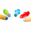 v-story 46pcs clay and dough tools with capital letters, extruder and fruit molds, assorted color