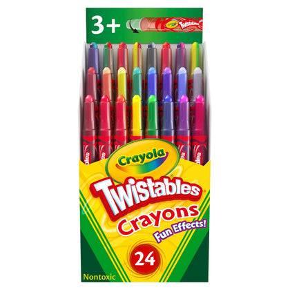 Crayola Twistables Crayons, Fun Effects, Gift for Kids, 24 Count