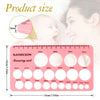 Nipple Ruler, Nipple Rulers for Flange Sizing Measurement Tool, Silicone & Soft Flange Size Measure for Nipples, Breast Flange Measuring Tool Breast Pump Sizing Tool - New Mothers Musthaves (Pink)