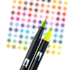 tombow 56185 dual brush pen art markers, bright, 10-pack. blendable, brush and fine tip markers