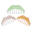 Healifty Resin Massage Comb 3Pcs - Guasha Scalp Comb, Handheld Gua Sha Scraping Massage Tool for Head Caring, Relax (Green & Yellow & Apricot)