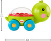 Fisher-Price Baby Crawling Toy Poppity Pop Turtle Push-Along Vehicle With Ball Popping Sounds For Ages 6+ Months