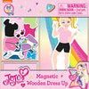 TCG Toys JoJo Siwa - 26 Piece Magnetic Wood Dress Up