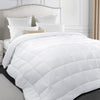 Moonsea Down Alternative Comforter Queen/Full Size White, Warm Blanket Queen Bed Winter Comforter with Corner Tab, Lightweight, All Season, Plush Siliconized Fiber Filling - Box Stitched