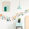 Epakh 296 Pcs Polka Dots Wall Decal Playroom Wall Decor Gifts Boho Rainbow Kids Wall Art Colorful Room Nursery Bedroom Classroom Watercolor Wall Decals Peel and Stick Modern(Light Colors)