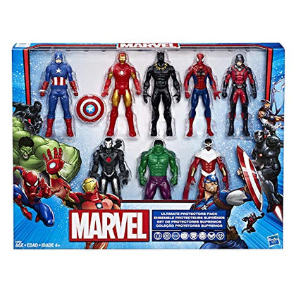 Marvel Avengers Action Figures - Iron Man, Hulk, Black Panther, Captain America, Spider Man, Ant Man, War Machine & Falcon! (8)