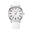 BOFAN Nurse Watch for Nurse,Medical Professionals,Students,Doctors with Easy to Read Dial,Second Hand and 24 Hour,Soft and Breathable White Silicone Band,Water Resistant.