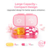 AUVON XL Weekly Pill Organizer 2 Times a Day, AM PM Pill Box 7 Day with One-Side Large Opening Design for Easy Filling, Portable Travel Pill Case for Medication, Vitamins, Fish Oils, Supplements