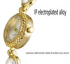 ADSBIAOYE Elegant Women Pearl Bracelet Watches Fashion Dress Quartz Watch Ladies Gift Watches (2 Gold-White)