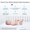 Sense-U Smart Baby Monitor 3 Long Range+Camera(FSA/HSA Approved) - Tracks Abdominal Movement, Rollover, Temperature, Video, Audio, Motion, Cry, with Real-time Alerts(Green)