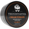 TRENDSTARTER - CREAM POMADE (4oz) - Medium Hold - Low Shine - Water-Based All-Day Hold Premium Hair Styling Putty Products