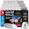 premium gauze rolls - (24 pack) - 4