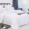 CLOTHKNOW White Comforter Sets Queen White Bedding Comforter Sets Queen Plain White Bed Comforter Solid White Queen Bedding Set 3Pcs White Comforter Sets Queen