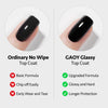 GAOY Gel Top Coat, Matte Top Coat and Base Coat Set, 3 Pcs 16ml Glossy Matte No Wipe Combination for UV Light Cure Gel Nail Polish