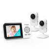 Simyke Upgrade Video Baby Monitor with 2 Cameras and Audio 2.8