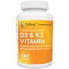 dr. berg's vitamin d3 k2 supplement w/mct oil - includes 10,000 iu of vitamin d3, 100 mcg mk7 vitamin k2, purified bile salts, zinc & magnesium for ultimate absorption - 120 capsule (expiry 11/30/2025)