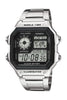 Casio Men's Classic Stainless Steel Japanese-Quartz Stainless-Steel Strap, Silver, 21 Casual Watch (Model: AE1200WHD-1A)