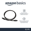 Amazon Basics Toslink Digital Optical Audio Cable, Multi-Channel, for Audio System, Sound Bar, Home Theatre, Gold-Plated Connectors, 3.3 Foot, Black