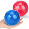 2 Pieces Maze Ball 3D Maze Puzzle Brain Teasers Games Gravity 3D Maze Ball 4 Inches Puzzle Toy Maze Puzzle Cube Ball Sphere Educational Toys for Students Teens Adults(Red, Blue)