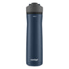 Contigo Cortland Chill 2.0 Stainless Steel Vacuum-Insulated Water Bottle with Spill-Proof Lid, Keeps Drinks Hot or Cold for Hours with Interchangeable Lid, 24oz, Blueberry