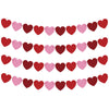 OHOME Valentines Day Decorations - Heart Valentines Garland - 40 Pack Valentines Day Backdrop Banner Valentine's Day Accessories Party Favors for Door Wall Classroom School Home-Valentines Day Decor