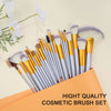 Make up Brushes, VANDER 24pcs Premium Cosmetic Makeup Brush Set for Foundation Blending Blush Concealer Eye Shadow, Cruelty-Free Synthetic Fiber Bristles, Travel Makeup bag Included, Champagne