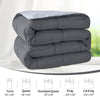 Homelike Moment Lightweight Comforter - All Season Down Alternative Bed Comforter Summer Duvet Insert Quilted Reversible Comforters Full/Queen Size Dark Gray/Light Grey