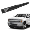 Truck Car Bullet Antenna with Valve Stem Caps Mast for GM Chevy Silverado 1500 2500 3500 HD Ford F150 F250 F350 Denali Heavy Pickup Truck Accessories (Black)-Anti Theft-America Flag-Carwash Safe