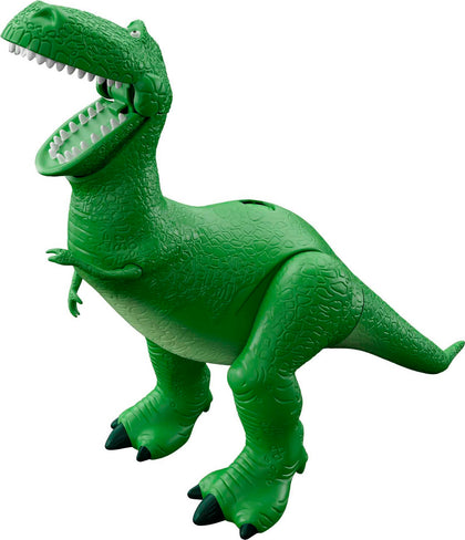 Mattel Disney Pixar Toy Story Toys, Moving & Talking Rex Dinosaur Figure, RoarinÂ Laughs, 10.8 Inches Tall with 40 Phrases and Mouth & Arm Motion, Kids Gift