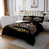 Erosebridal Gold Crown Bedspread Queen Size Diamonds Coverlet Set for Lady Boys Teens,Luxurious Bedding Set Gorgeous Crown Quilt Set Soft Cozy Luxury Bedroom Decor Black