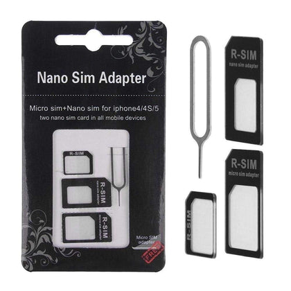 USB SIM Card adapter Nano Micro Standard 4 in 1 Converter Kit