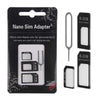 usb sim card adapter nano micro standard 4 in 1 converter kit