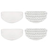 4 Pack Steam Mop Pads Replacement for Bissell Powerfresh Steam Mop 1940 1440 1544 1806 2075 Series, Model 5938 19402 19404 19408 19409 1940A 1940F 1940Q 1940T 1940W, Microfiber Washable, Reusable