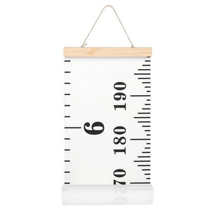 MIBOTE Baby Growth Chart Handing Ruler Wall Decor for Kids, Canvas Removable Growth Height Chart 79