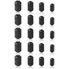 Ferrite Ring Core Black RFI EMI Noise Suppressor Cable Clip-20Pcs