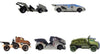 Hot Wheels Jurassic World Dominion Toy Character Cars 5-Pack in 1:64 Scale: Beta, Giganotosaurus, T-Rex, Triceratops & Velociraptor