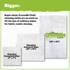 Crocodile Cloth Grill Cleaning Wipes - Grill Grate and BBQ Disposable Wipes - Cut Through Grease, Oil, Fat, and Dirt on Your Grill, Tools, Patio and More - 80 Giant Commercial Strength Wipes