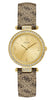 Guess Women's Analogue Quartz Watch with Leather Strap W1230L2