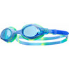 TYR Swimple Tie Dye Youth Swim Goggles, Blue/Green, Ages 3-10