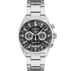 SEIKO SSB397 Watch for Men - Essentials - with Black Tachymeter Ring, Black Dial with Gray Accents, Date Calendar, Stainless Steel Case and Bracelet, and 100m Water-Resistant