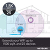 NETGEAR WiFi Range Extender EX5000 - Coverage up to 1500 Sq.Ft. and 25 Devices, WiFi Extender AC1200