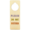 Wooden Door Knob Hanger, Please Do Not Disturb (3.25 x 9.5 in, 12-Pack)