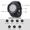 PALADA Men's Digital Sports Watch Waterproof Tactical Watch with LED Backlight Watch for Men (Black)