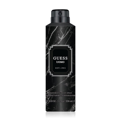 Guess UOMO Deodorizing Body Spray For Men, 6.0 Oz.