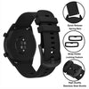 Anbeer Silicone Watch Band 16mm Quick Release Rubber Watch Straps for Men Women,Black Stainless Steel Buckle